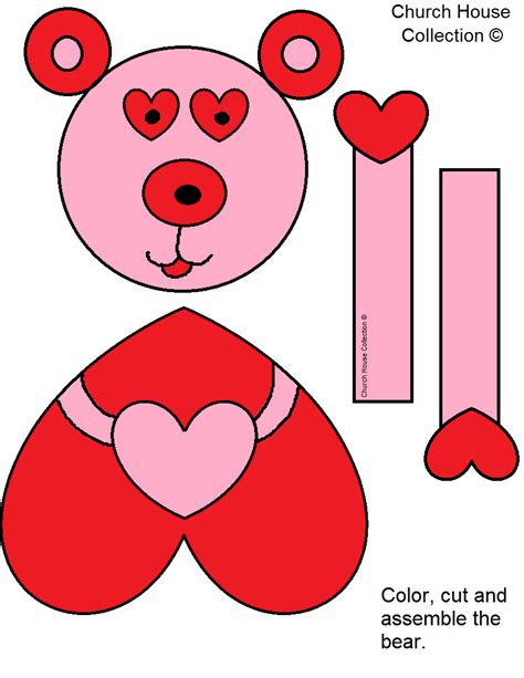 Printable Cut Out Valentine S Day Crafts
